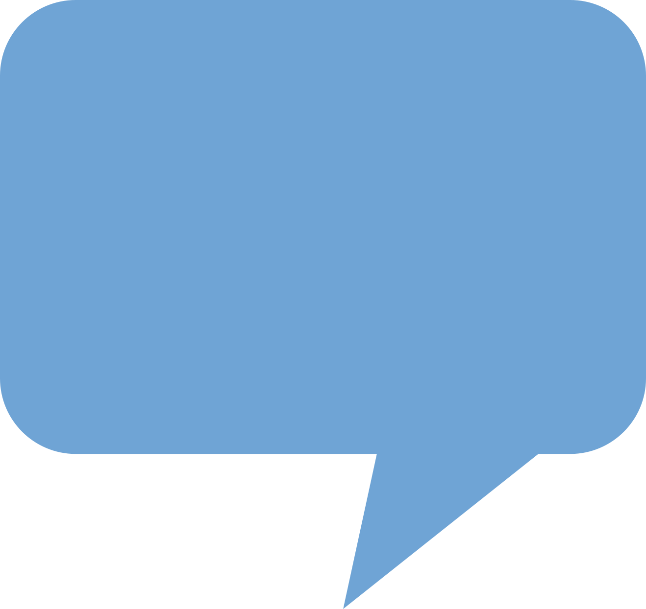 Clipart of a light pastel blue speech bubble.